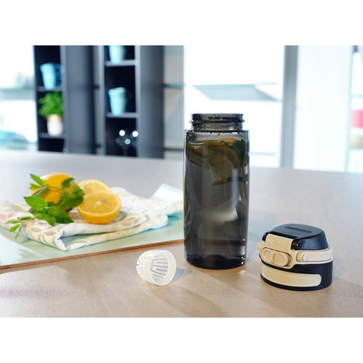 Leifheit Leifheit 3261 Flip Tritan Trinkflasche 550 ml Schwarz
