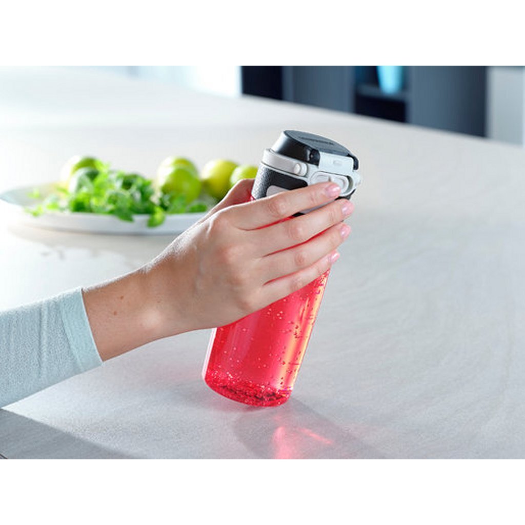 Leifheit Leifheit 3263 Flip Tritan Trinkflasche 550 ml rot