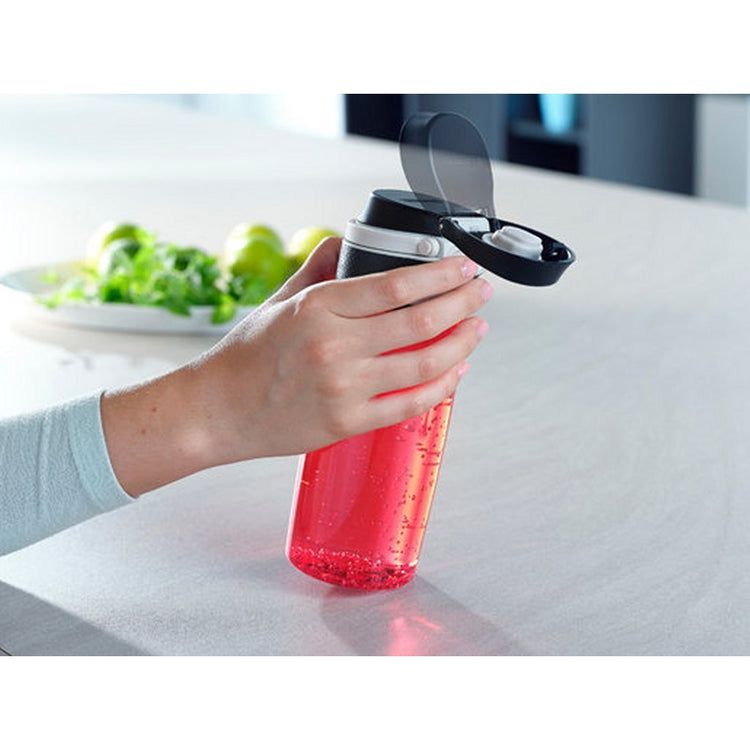 Leifheit Leifheit 3263 Flip Tritan Trinkflasche 550 ml rot
