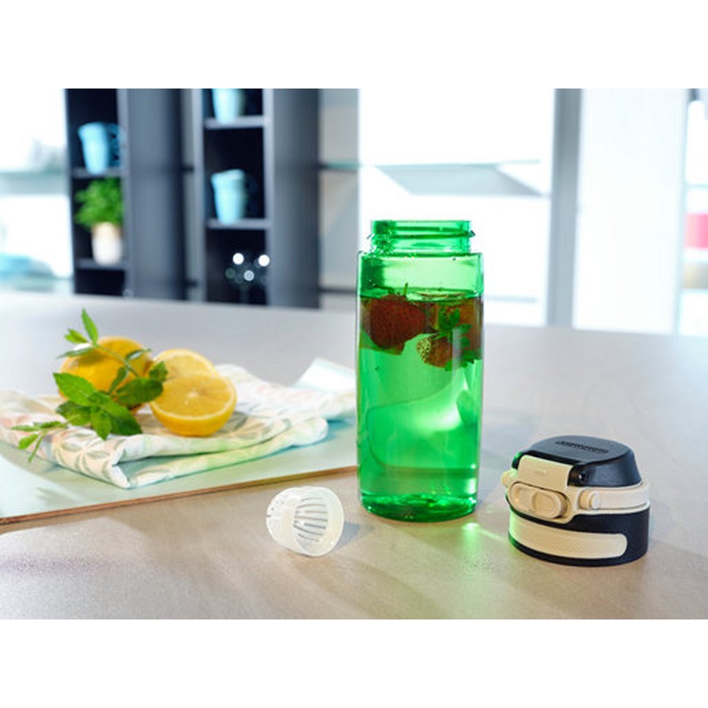 Leifheit Leifheit 3267 Flip Tritan Trinkflasche 550 ml Grün