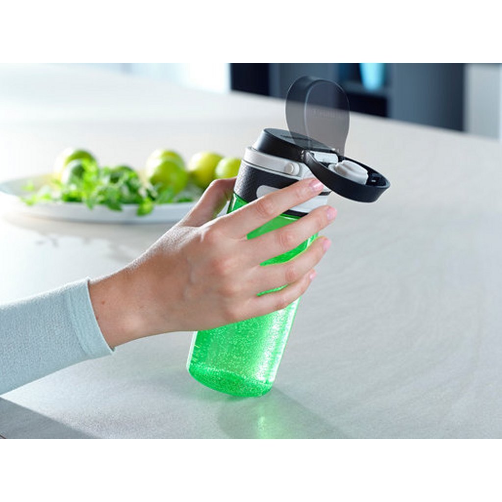 Leifheit Leifheit 3267 Flip Tritan Trinkflasche 550 ml Grün