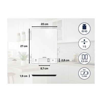 Soehnle Soehnle 61507 Seite Profi 300 Küchenskala Weiß