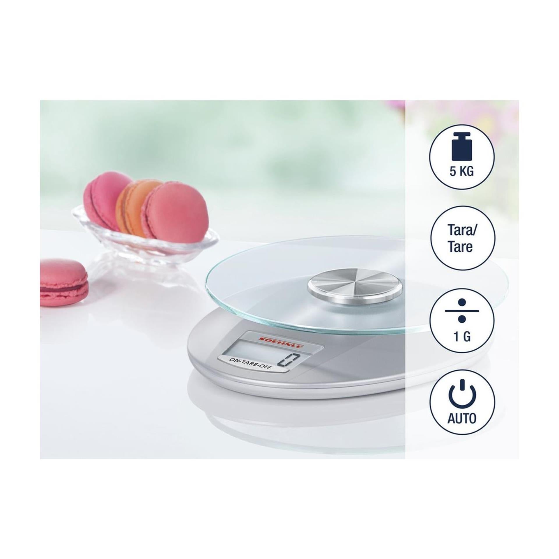 Soehnle Soehnle 65856 Roma Digital Kitchen Scale Silber