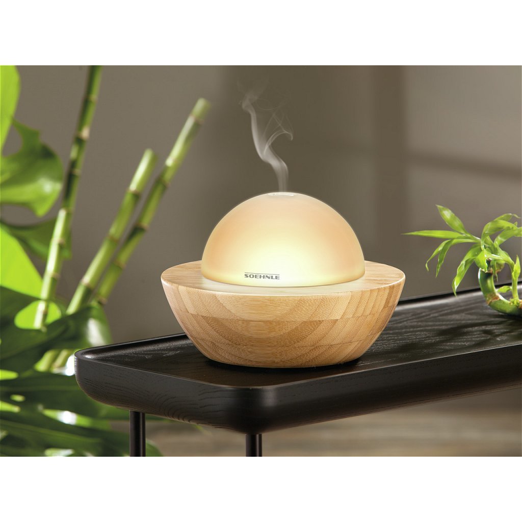 SoehNle Soehnle 68087 Modena Aroma Spreader mit LED Lighting Glass Bambus