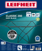 Leifheit 81696 Classic 200 Easy Wäscheständer schwarz - afbeelding 1