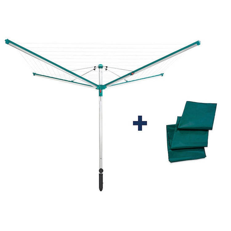 Leifheit Leifheit 82008 Linomatic 600 Deluxe Droogmolen 60 m trockene Länge Grün Silber