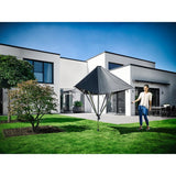 Leifheit Leifheit 82100 Linoprotect 400 Droogmolen mit Dach Silbergrau - afbeelding 4