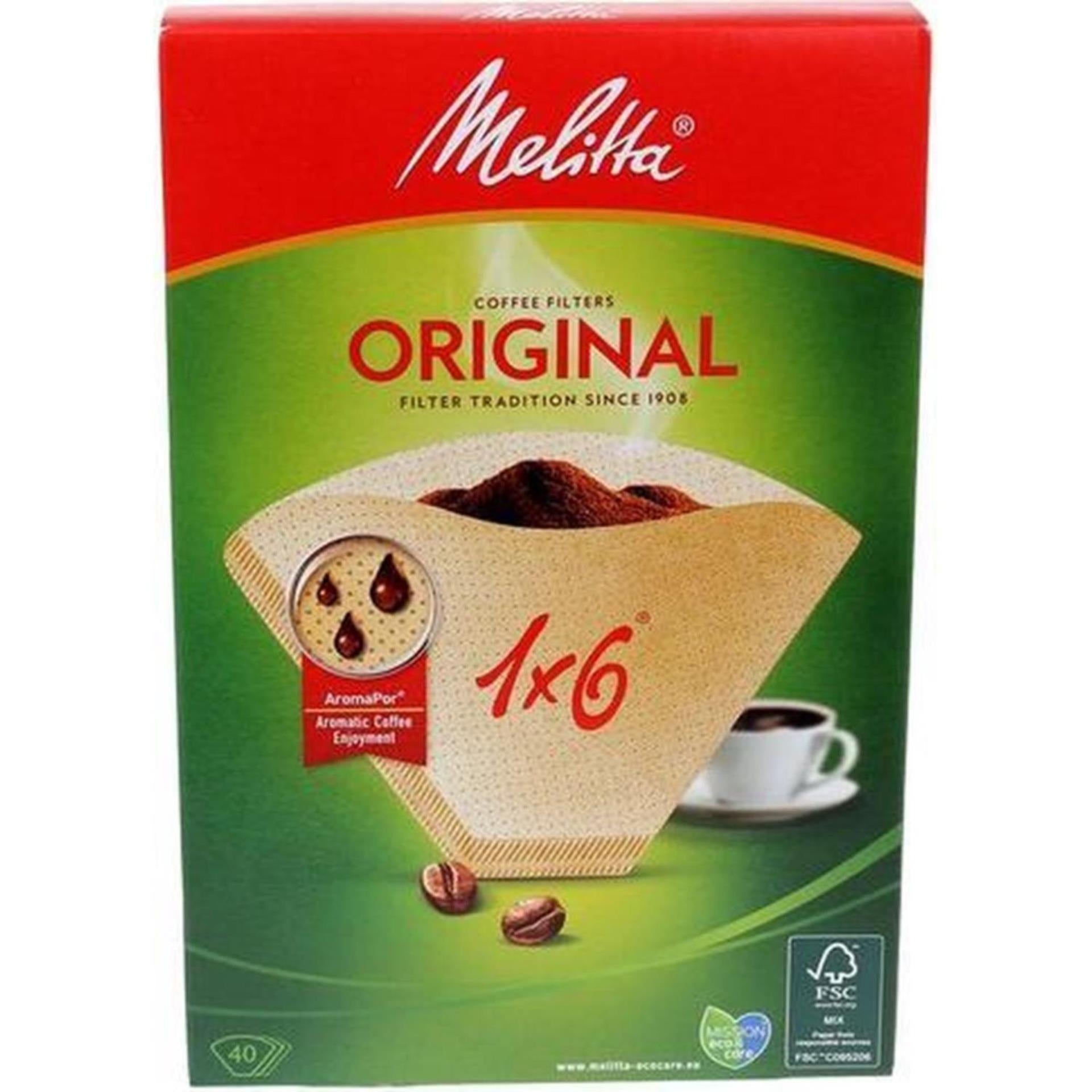 Melitta Melitta Filter 1x6 40 Stück braun
