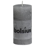 Bolsius Bolsius rustikale Kerzen 8 St 100x50 mm hellgrau - afbeelding 2