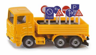Siku 1322 LKW mit Verkehrsschildern 7,7cm