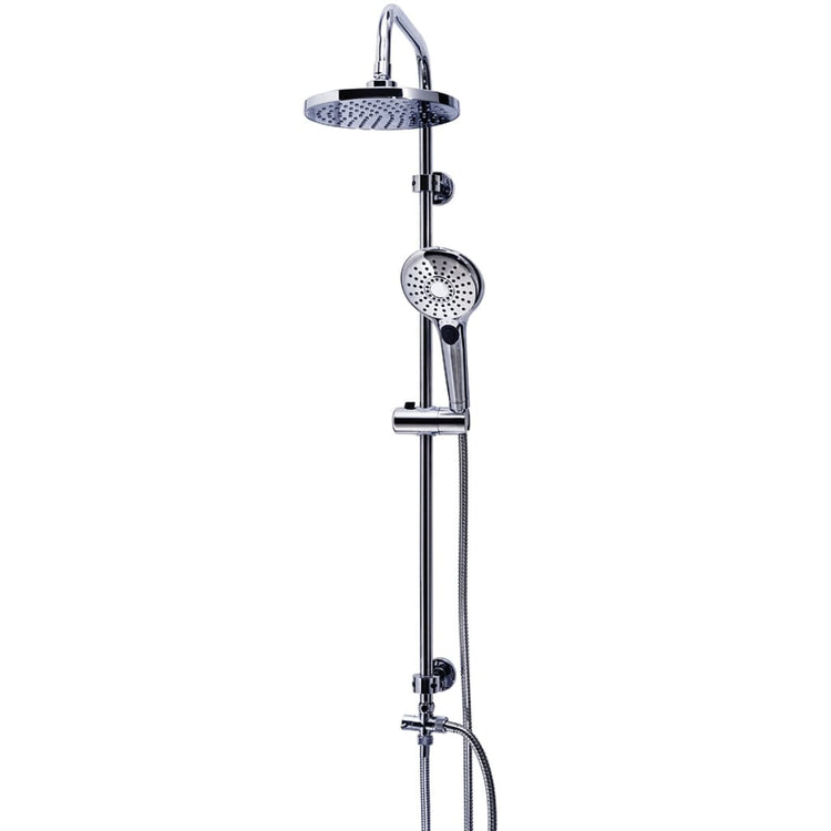 Knight Ridder Rain Duschset mit Massageshaufen Bahamas Chrom 91440