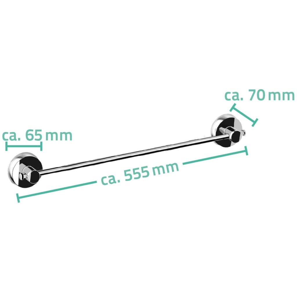 Ridder Ridder Handtuchstange 55.5x7x6,5 cm Chrom 12120000