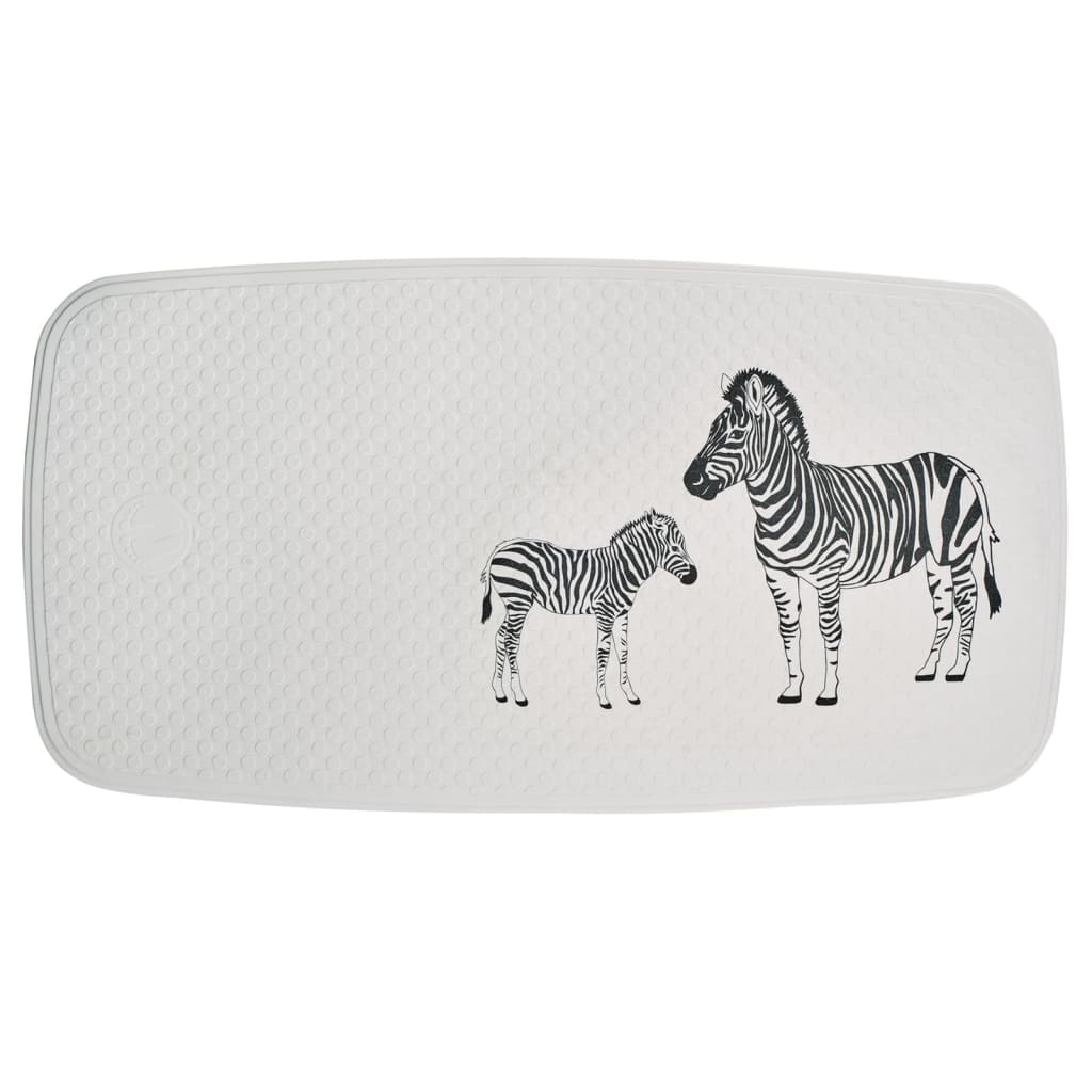 Ridder Ridder Badmat Zebra 38x72 cm weiß und schwarz
