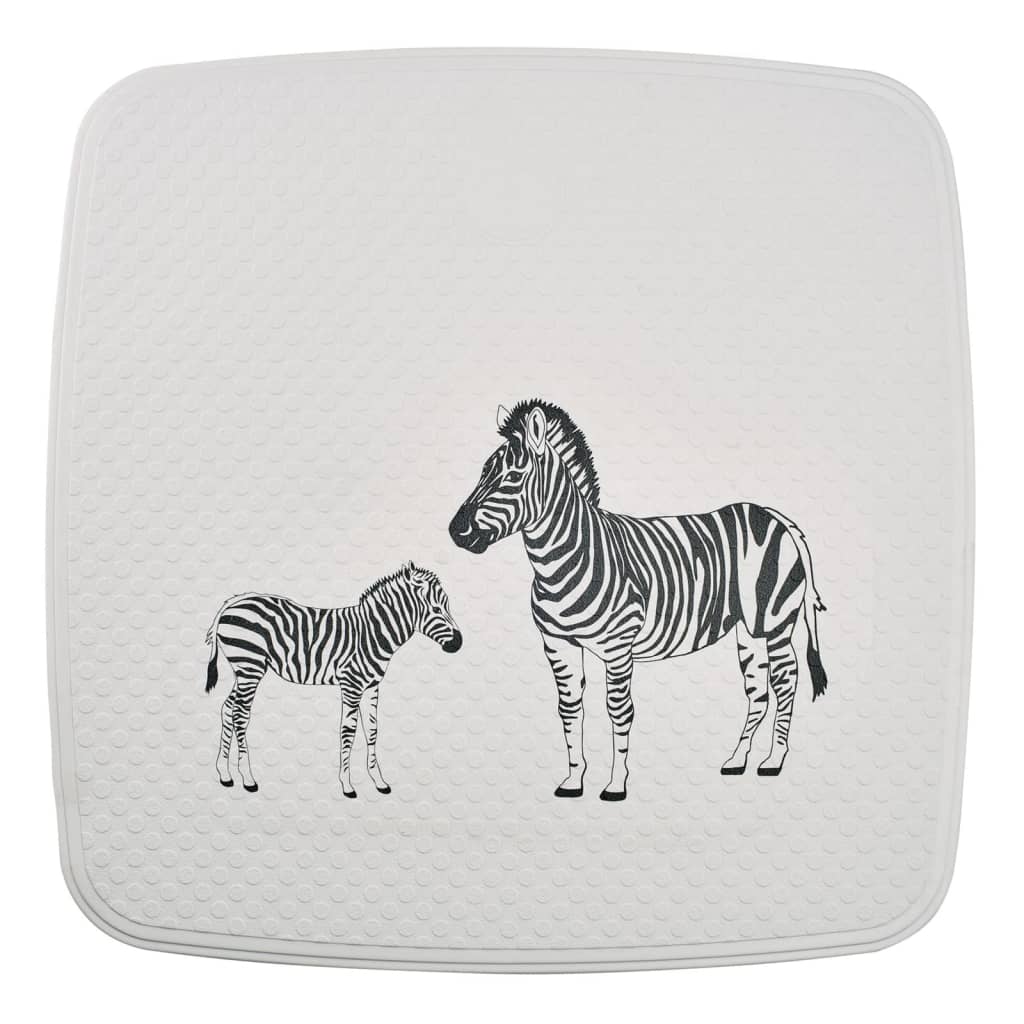 Ridder Ridder Duschmatte Zebra 54x54 cm weiß und schwarz