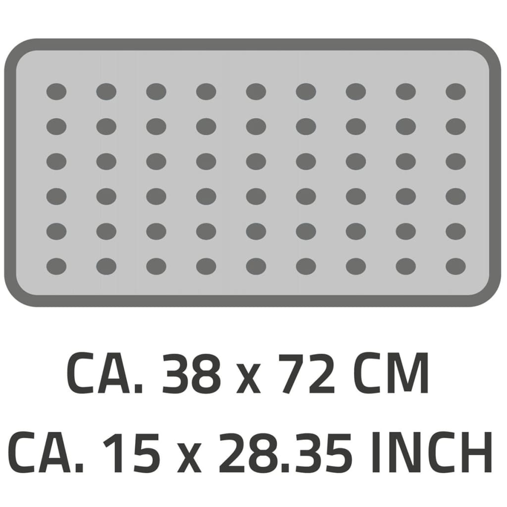 Ridder Ridder Badhmat Anti-Slip Plattfuß 72x38 cm Grau 67087
