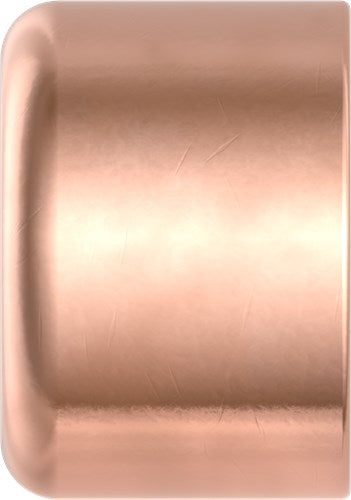 Kirchhoff Kupfer-Endkappe, blank, 18 mm, 1 Buchse (5301) – 989203055