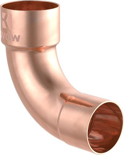 Kirchhoff Kupferbogen 90°, blank, 18 mm, 1 Buchse, (5001a) (10x) - 989028655