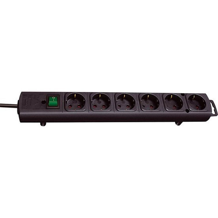 Brennenstuhl Brennenstuhl Tabelle Socket 6 Kontakte Schwarz
