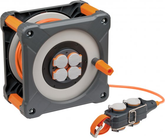 Brennerstuhl professionalline kabeltrommel mit powerblock kc 3210 ip44 33+5m h07bq-f3g2,5 - 9212380200