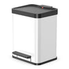 Hailo Hailo 0622-230 Eco Duo Pedal Bin M White