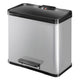 Hailo Hailo 0630-220 Öko Duo plus Ledal Eimer 17+9l Edelstahl Silber