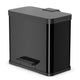 Hailo Hailo Pedal Bin Oko Duo Plus Größe L 17+9 L Schwarz 0630-260