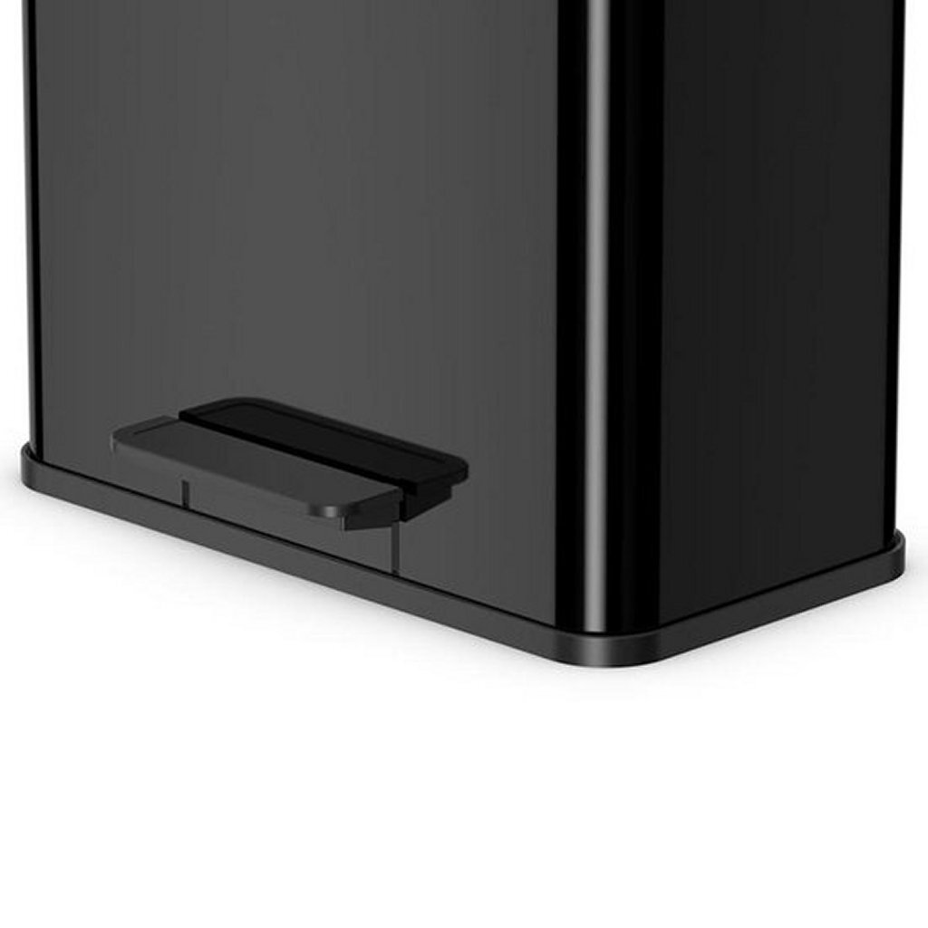 Hailo Hailo Pedal Bin Oko Duo Plus Größe L 17+9 L Schwarz 0630-260
