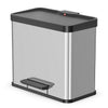 Hailo Hailo 0633-200 Öko Plus L Pedal Bin 3x9l Edelstahl Schwarz