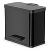 Hailo Hailo Pedal bin Oko Plus Size L 3x9 L Schwarz 0633-260