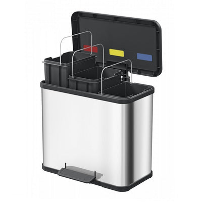 Hailo Hailo Pedal bin Oko Plus Size L 3x9 L Schwarz 0633-260