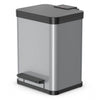 Hailo Hailo 0619-220 Öko Plus M Pedal Bin 17l Silber