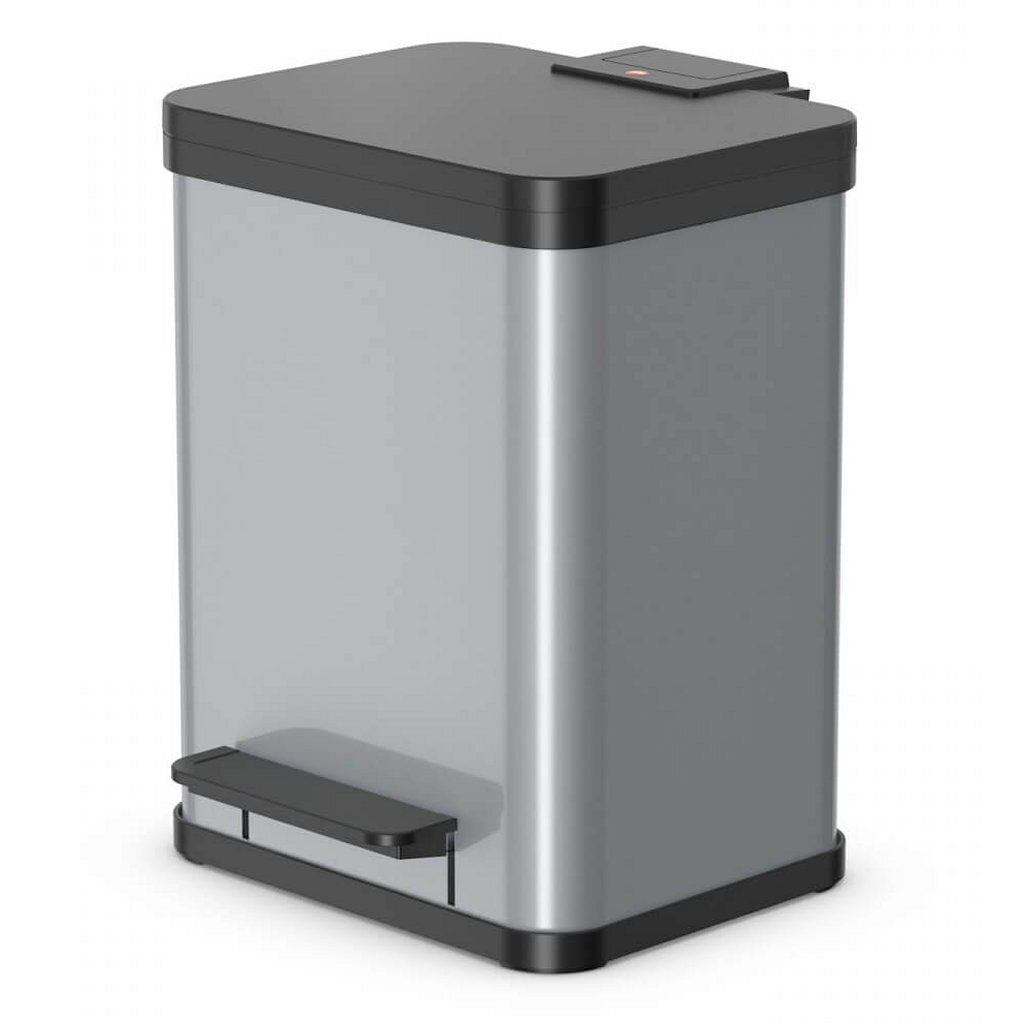 Hailo Hailo 0619-220 Öko Plus M Pedal Bin 17l Silber