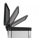 Hailo Hailo 0619-220 Öko Plus M Pedal Bin 17l Silber - afbeelding 2