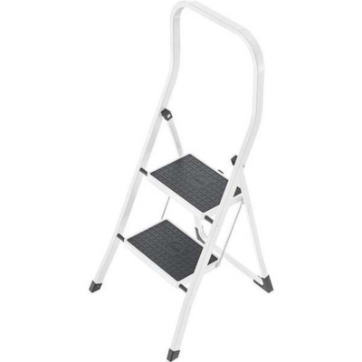 Hailo Hailo 4352-001 Haushaltstreppe 2 Stufen weiß schwarz