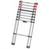 Hailo Hailo T80 Aluminium-Teleskopleiter 11 Stufen + Stabilisierungsstange 103-322 cm