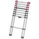 Hailo Hailo T80 Aluminium-Teleskopleiter 11 Stufen + Stabilisierungsstange 103-322 cm