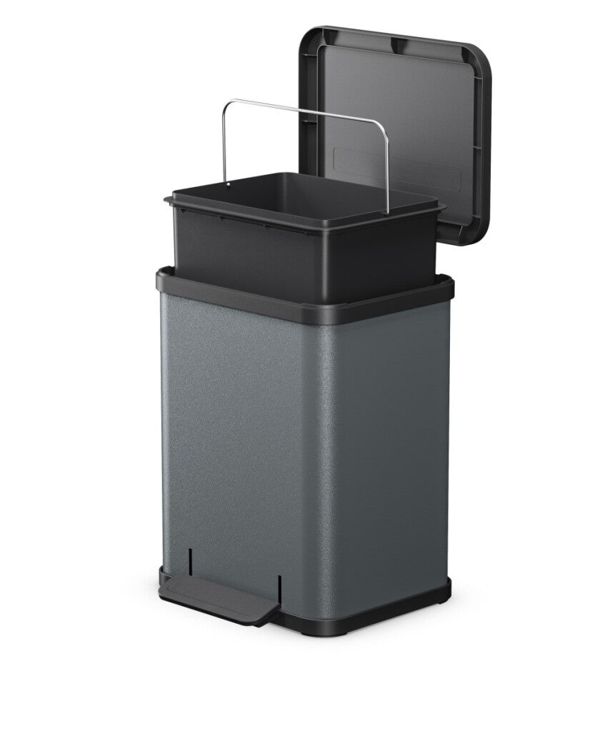 Hailo Hailo Oko Plus M Pedal Bin 17l dunkelgrau