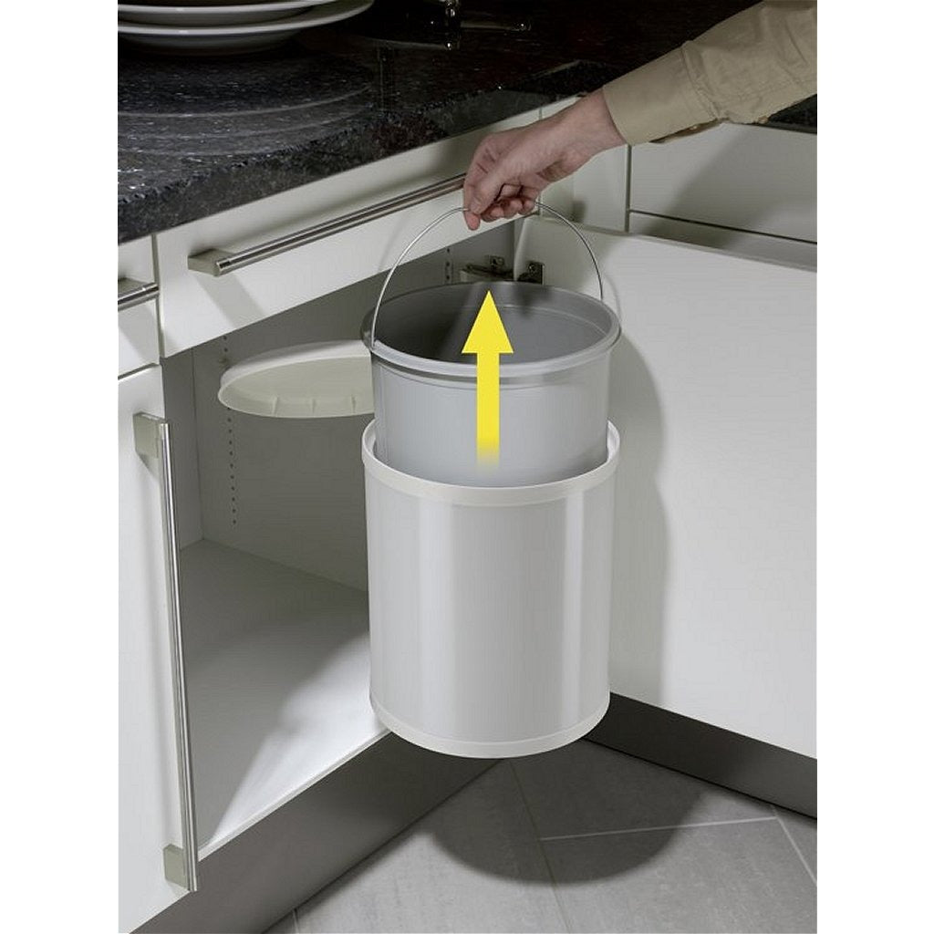 Hailo Hailo eingebaute Abfallbehälter Compact Box Größe M 15 l Weiß 3555-001