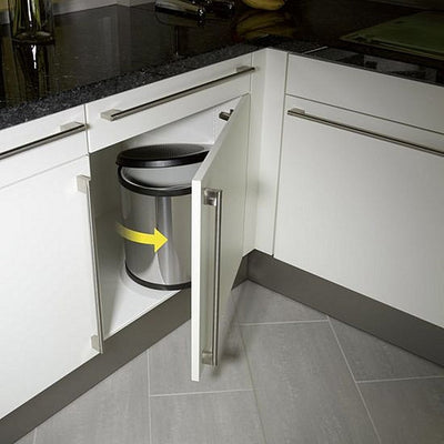 Hailo Hailo eingebaute Abfallbehälter Compact-Box M 15 l Fleckenfreier Stahl 3555-101