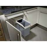 Hailo Hailo 3659-001 Multi-Box-Duo L eingebauter Abfallbehälter 2x14L Weiß Silber - afbeelding 3