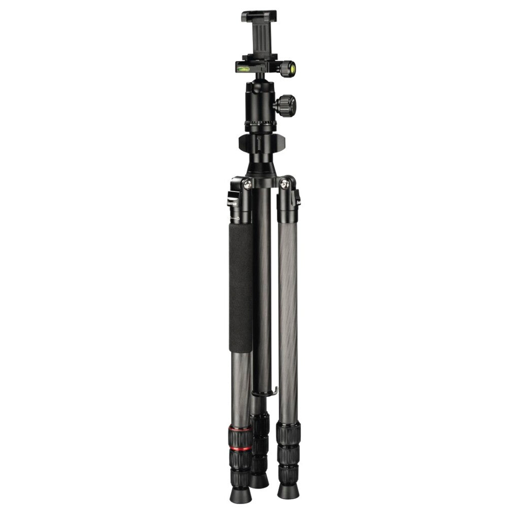 Hama Statief Ramble Duo Carbon 160 Ball mit Smartphone -Halter