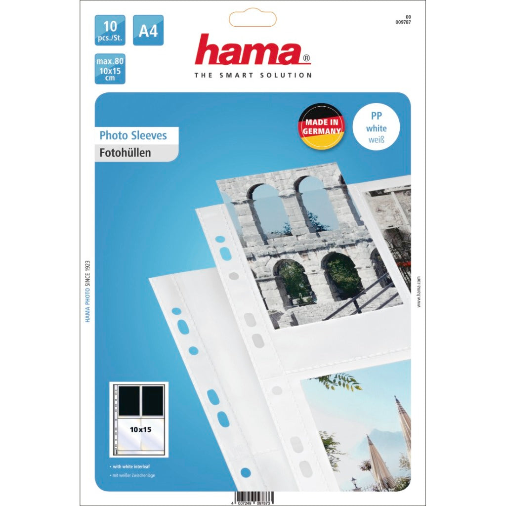Hama Fotohüllen 10x15cm weiß 10 Stück
