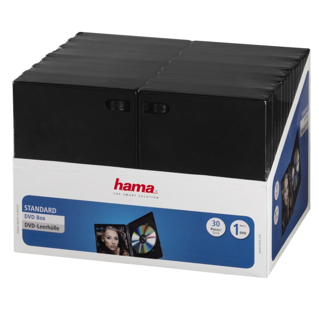 Hama DVD Box Black 30-Pack rot