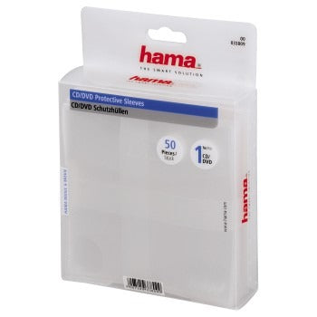 Hama CD -DVD -Fälle 50 Pak transparent