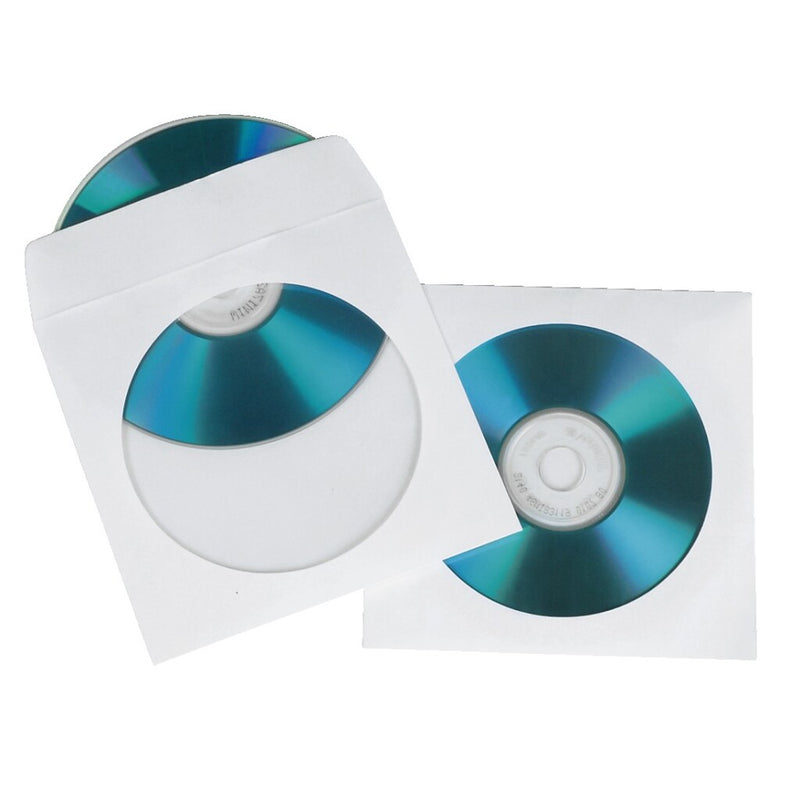 Hama CD DVD -Ärmel Papier weiß 50 Stück