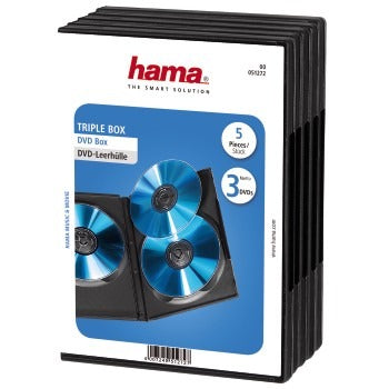 Hama DVD 3 Box 5 Anzug Schwarz