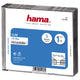 Hama CD Box Slim 5-Pack transparent schwarz