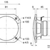 Visaton Visaton VS-FRS10 WP 4W Vollstrecke Lautsprecher Salzwasser-resistent 10 cm (4) 4 Ohm Weiß