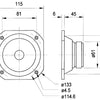 Visaton Visaton VS-FRS10 WP 4W Vollstrecke Lautsprecher Salzwasser-resistent 10 cm (4) 4 Ohm Weiß