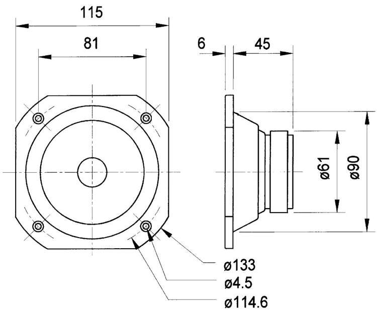 Visaton Visaton VS-FRS10 WP 4W Vollstrecke Lautsprecher Salzwasser-resistent 10 cm (4) 4 Ohm Weiß